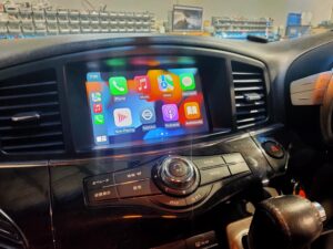 Nissan Elgrand Apple CarPlay and Android Auto upgrade